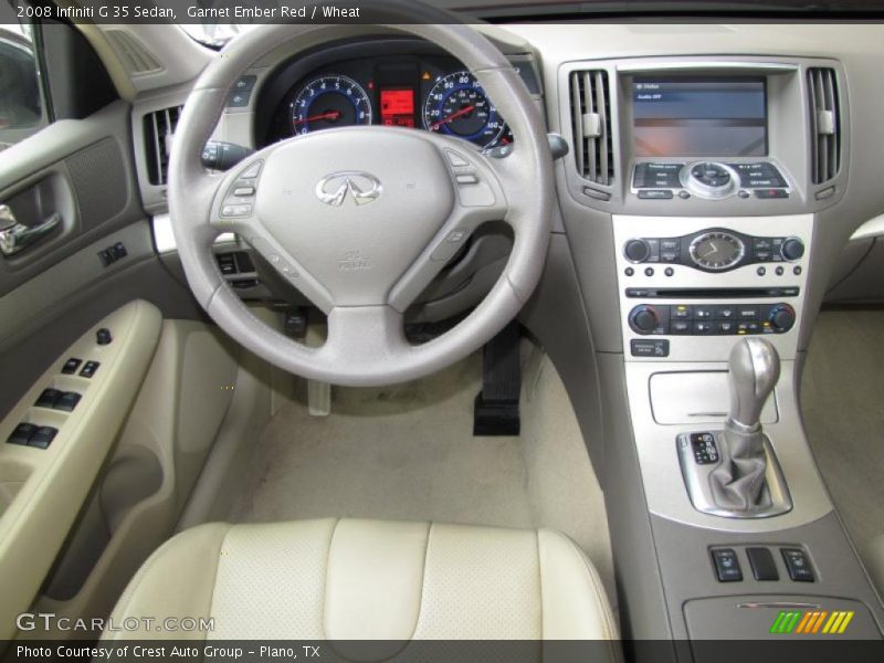 Garnet Ember Red / Wheat 2008 Infiniti G 35 Sedan