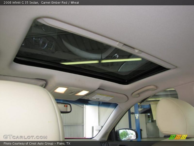 Garnet Ember Red / Wheat 2008 Infiniti G 35 Sedan