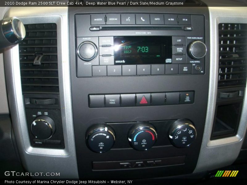 Deep Water Blue Pearl / Dark Slate/Medium Graystone 2010 Dodge Ram 2500 SLT Crew Cab 4x4