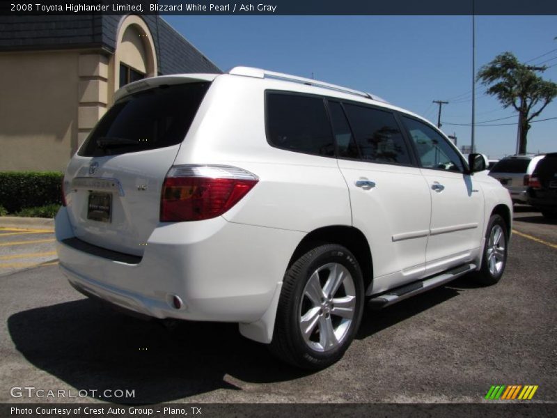 Blizzard White Pearl / Ash Gray 2008 Toyota Highlander Limited
