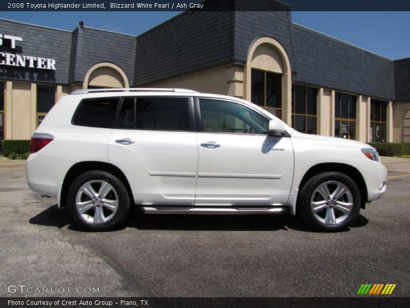 Blizzard White Pearl / Ash Gray 2008 Toyota Highlander Limited