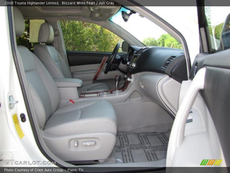 Blizzard White Pearl / Ash Gray 2008 Toyota Highlander Limited