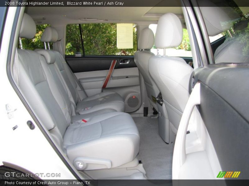 Blizzard White Pearl / Ash Gray 2008 Toyota Highlander Limited