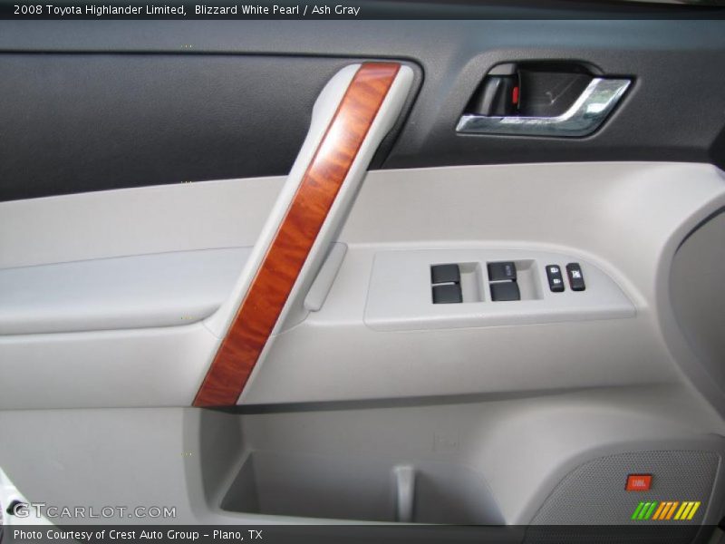 Blizzard White Pearl / Ash Gray 2008 Toyota Highlander Limited