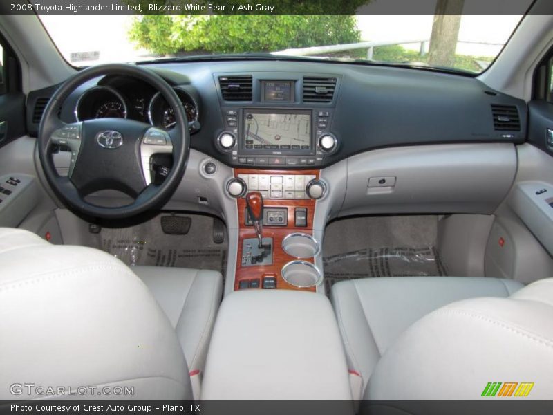 Blizzard White Pearl / Ash Gray 2008 Toyota Highlander Limited