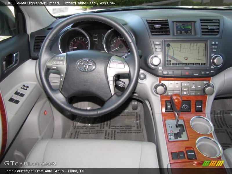 Blizzard White Pearl / Ash Gray 2008 Toyota Highlander Limited