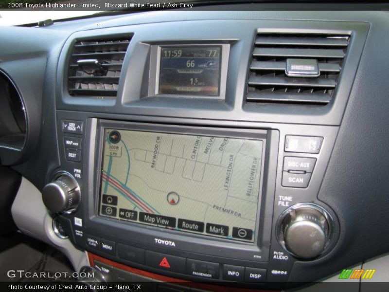Blizzard White Pearl / Ash Gray 2008 Toyota Highlander Limited