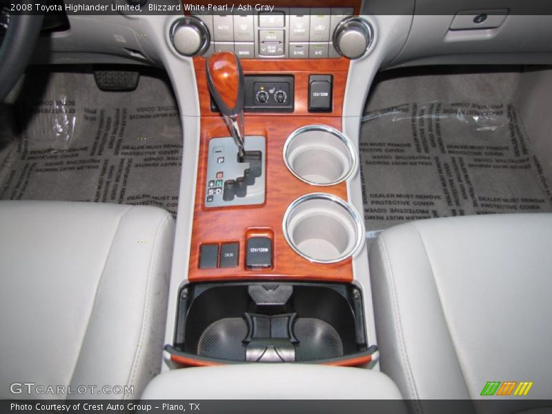 Blizzard White Pearl / Ash Gray 2008 Toyota Highlander Limited