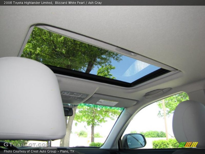 Blizzard White Pearl / Ash Gray 2008 Toyota Highlander Limited
