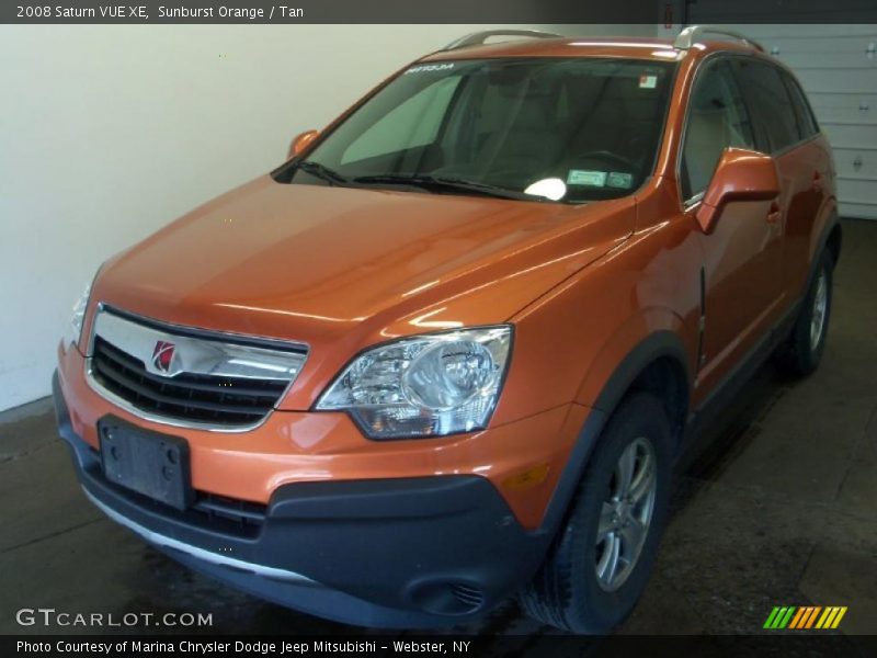 Sunburst Orange / Tan 2008 Saturn VUE XE