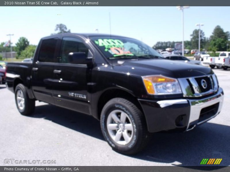 Galaxy Black / Almond 2010 Nissan Titan SE Crew Cab
