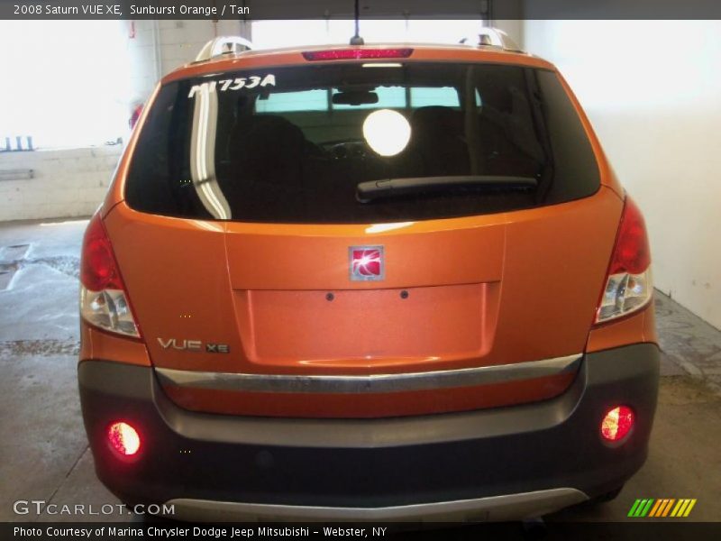 Sunburst Orange / Tan 2008 Saturn VUE XE