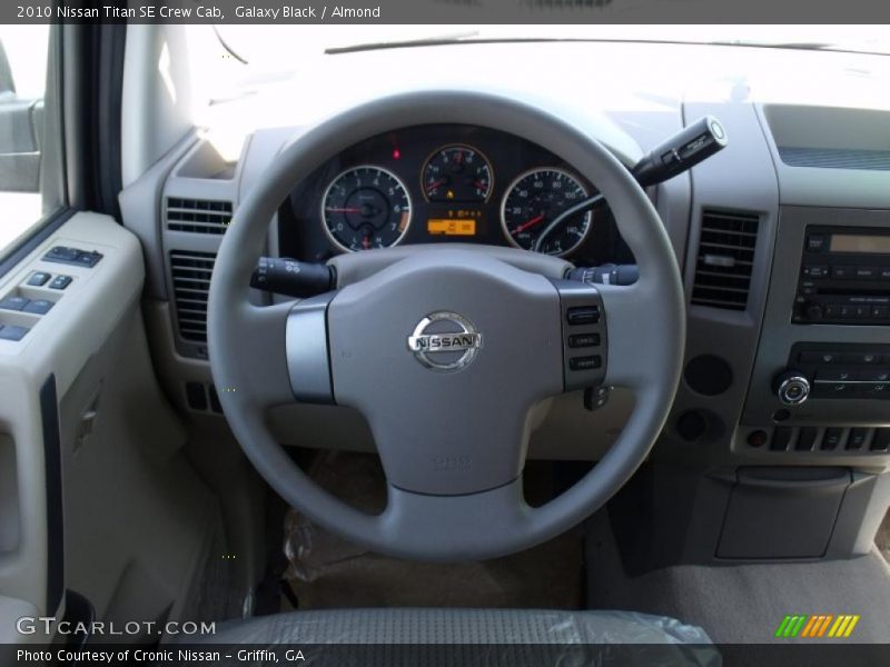 Galaxy Black / Almond 2010 Nissan Titan SE Crew Cab