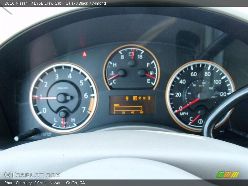 Galaxy Black / Almond 2010 Nissan Titan SE Crew Cab