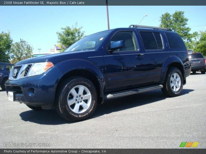 Majestic Blue / Cafe Latte 2008 Nissan Pathfinder SE