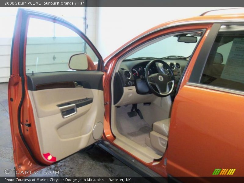 Sunburst Orange / Tan 2008 Saturn VUE XE