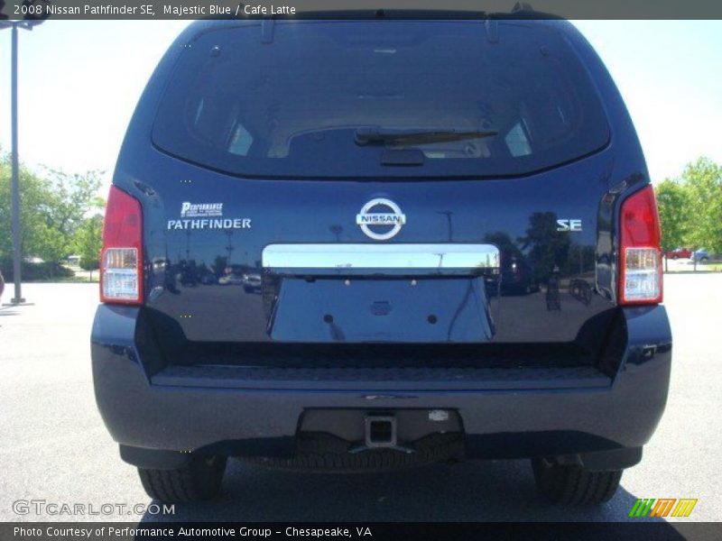 Majestic Blue / Cafe Latte 2008 Nissan Pathfinder SE