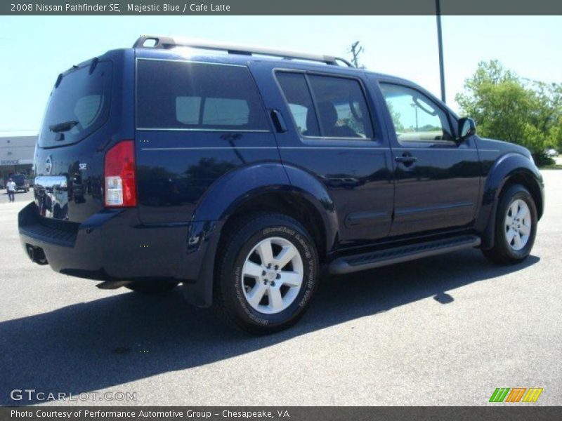 Majestic Blue / Cafe Latte 2008 Nissan Pathfinder SE