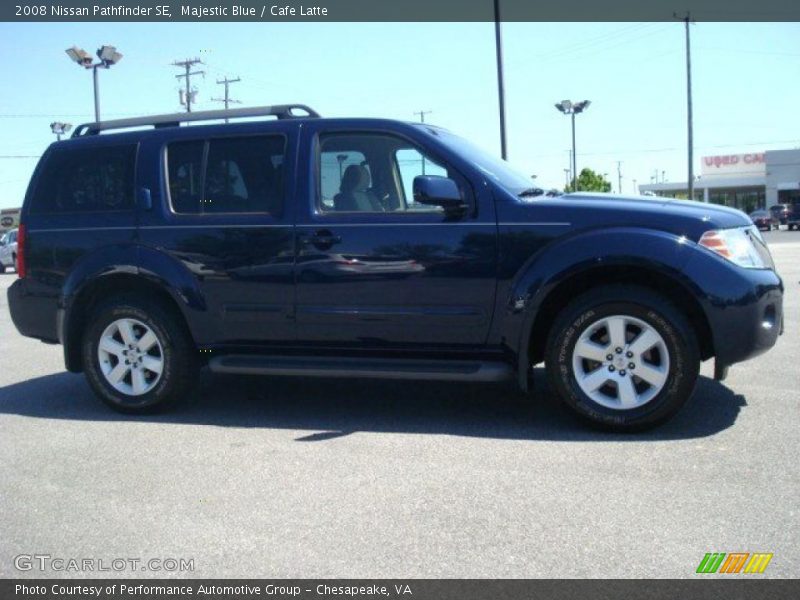 Majestic Blue / Cafe Latte 2008 Nissan Pathfinder SE