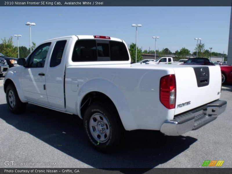 Avalanche White / Steel 2010 Nissan Frontier SE King Cab