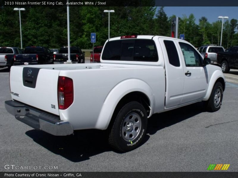 Avalanche White / Steel 2010 Nissan Frontier SE King Cab