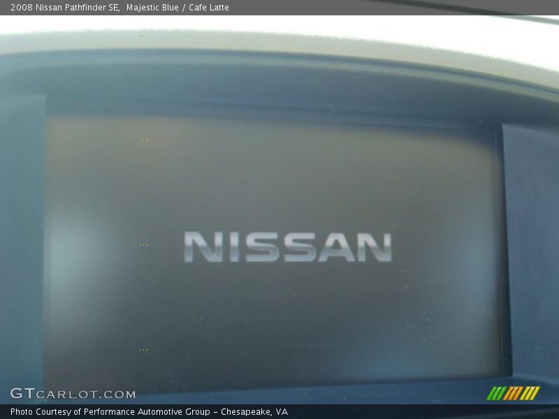 Majestic Blue / Cafe Latte 2008 Nissan Pathfinder SE