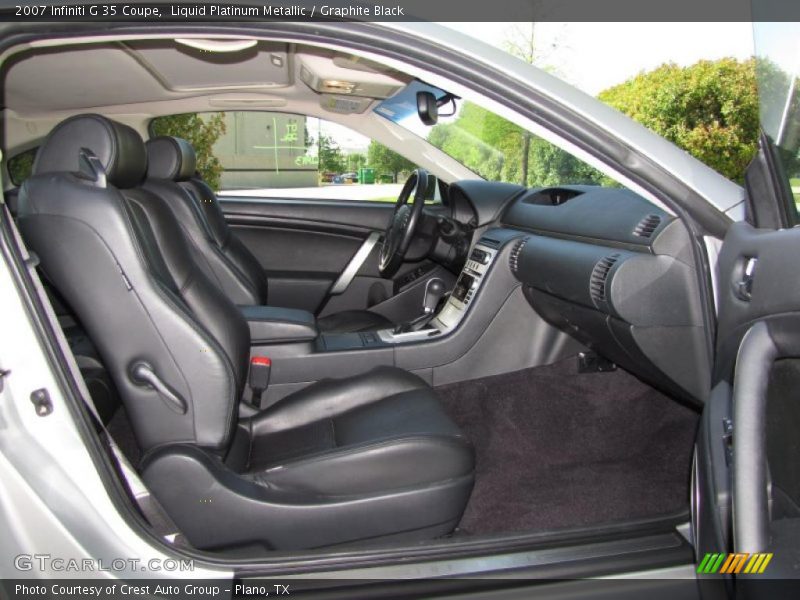 Liquid Platinum Metallic / Graphite Black 2007 Infiniti G 35 Coupe