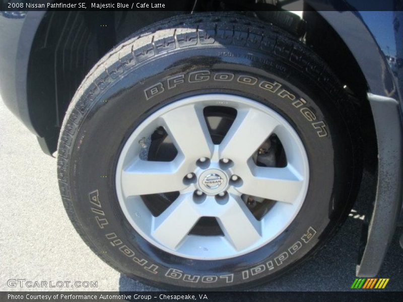 Majestic Blue / Cafe Latte 2008 Nissan Pathfinder SE