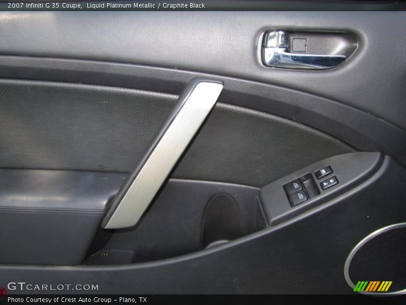 Liquid Platinum Metallic / Graphite Black 2007 Infiniti G 35 Coupe