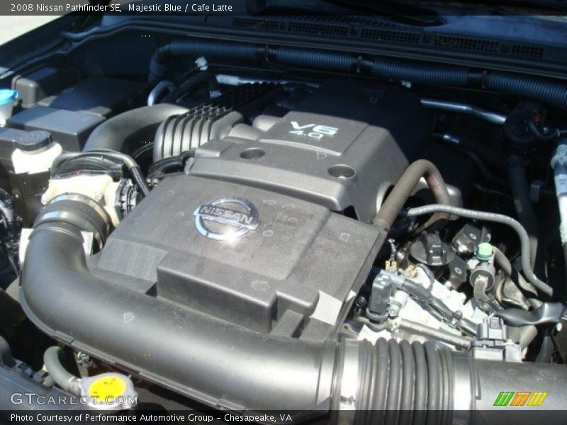 Majestic Blue / Cafe Latte 2008 Nissan Pathfinder SE