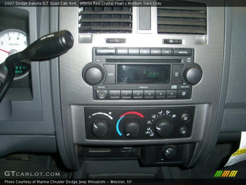 Inferno Red Crystal Pearl / Medium Slate Gray 2007 Dodge Dakota SLT Quad Cab 4x4