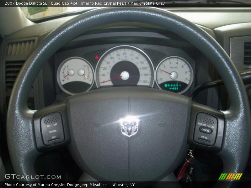 Inferno Red Crystal Pearl / Medium Slate Gray 2007 Dodge Dakota SLT Quad Cab 4x4