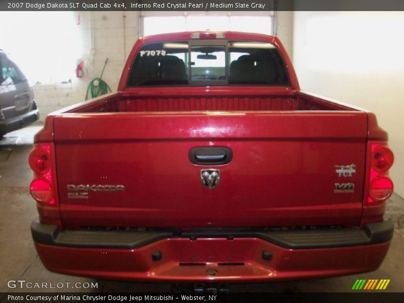 Inferno Red Crystal Pearl / Medium Slate Gray 2007 Dodge Dakota SLT Quad Cab 4x4