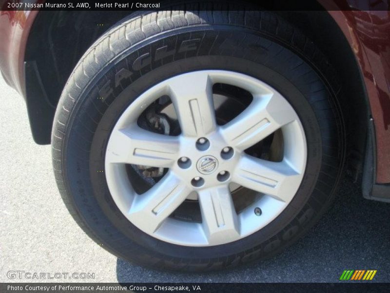Merlot Pearl / Charcoal 2007 Nissan Murano SL AWD