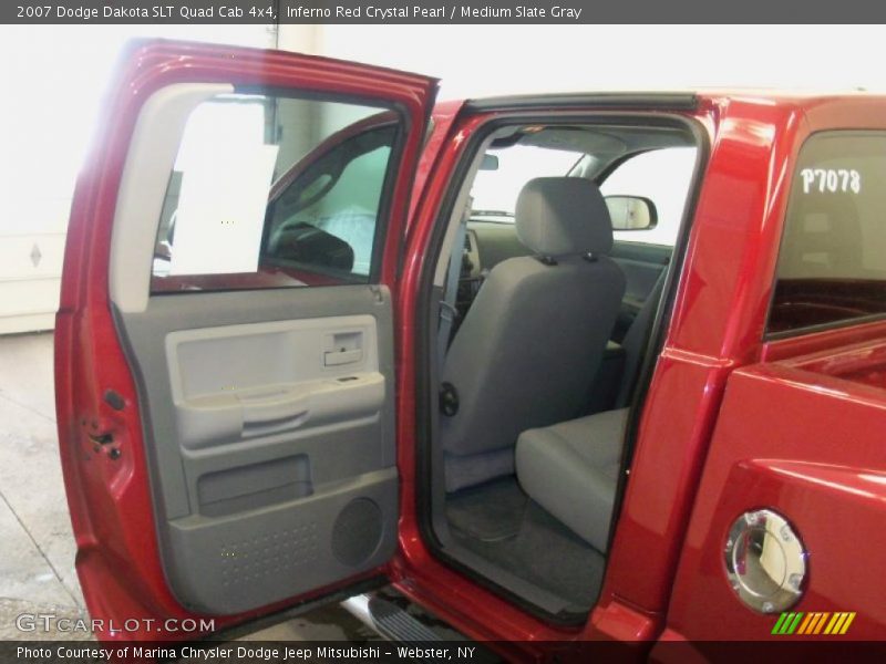 Inferno Red Crystal Pearl / Medium Slate Gray 2007 Dodge Dakota SLT Quad Cab 4x4