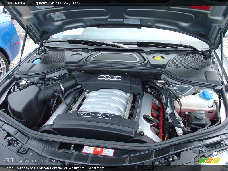 Atlas Grey / Black 2006 Audi A8 4.2 quattro
