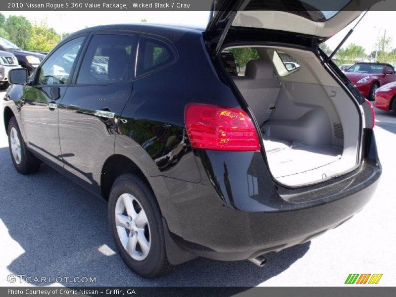 Wicked Black / Gray 2010 Nissan Rogue S 360 Value Package