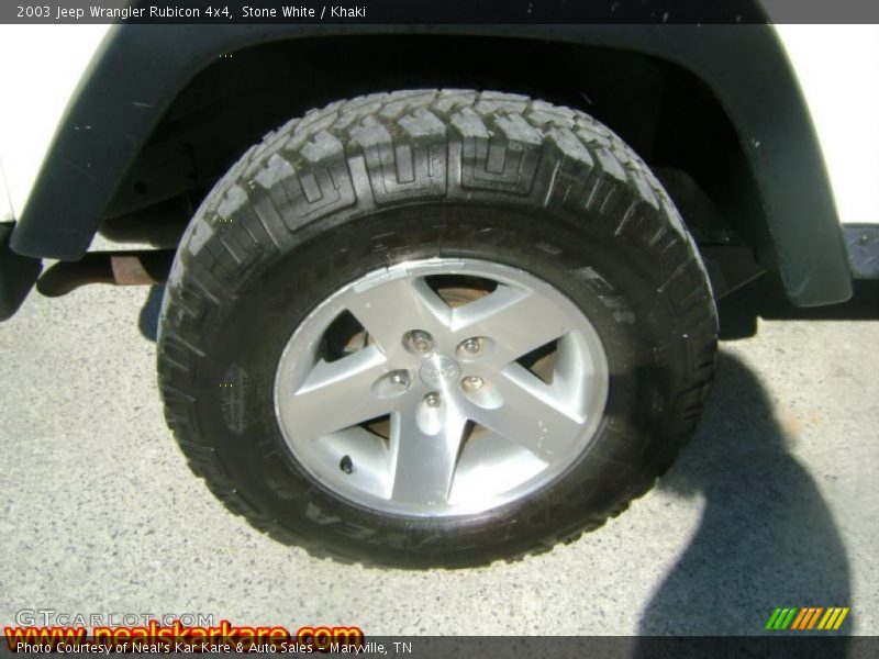Stone White / Khaki 2003 Jeep Wrangler Rubicon 4x4