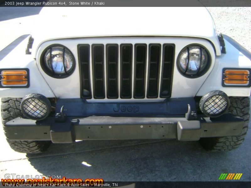 Stone White / Khaki 2003 Jeep Wrangler Rubicon 4x4