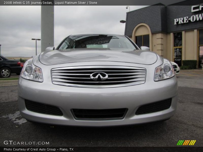 Liquid Platinum Silver / Stone 2008 Infiniti G 35 Journey Sedan