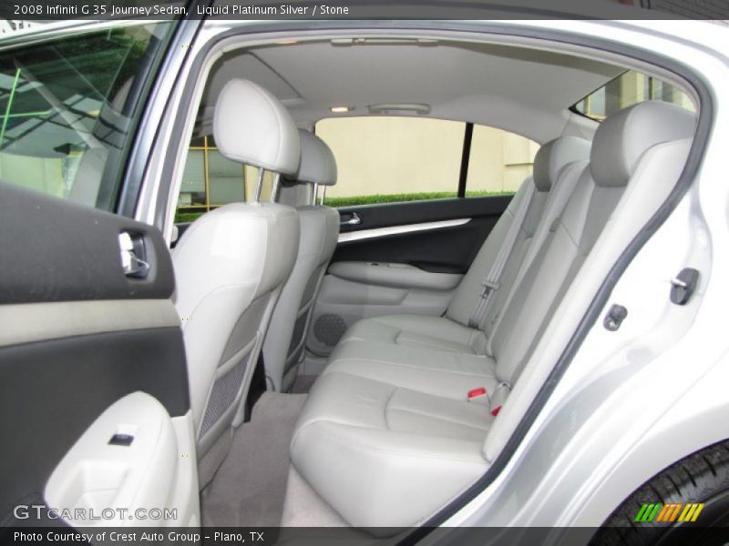 Liquid Platinum Silver / Stone 2008 Infiniti G 35 Journey Sedan