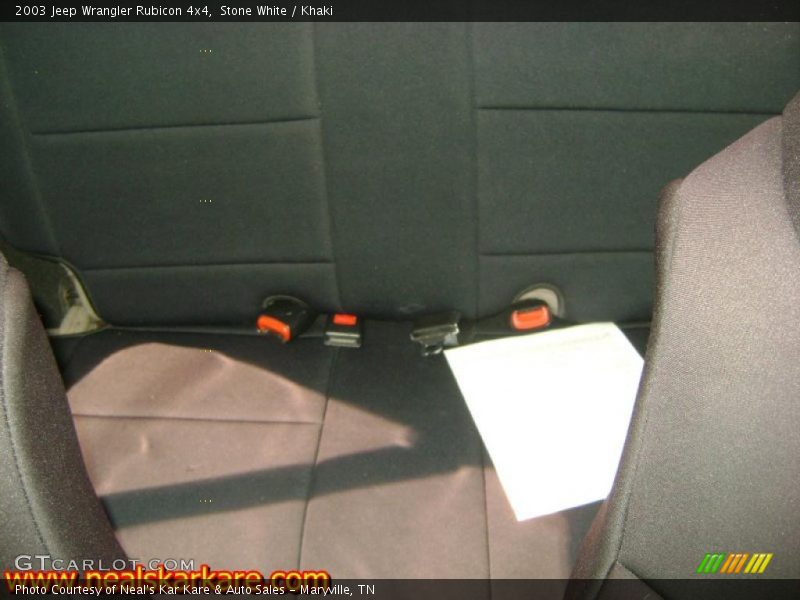 Stone White / Khaki 2003 Jeep Wrangler Rubicon 4x4