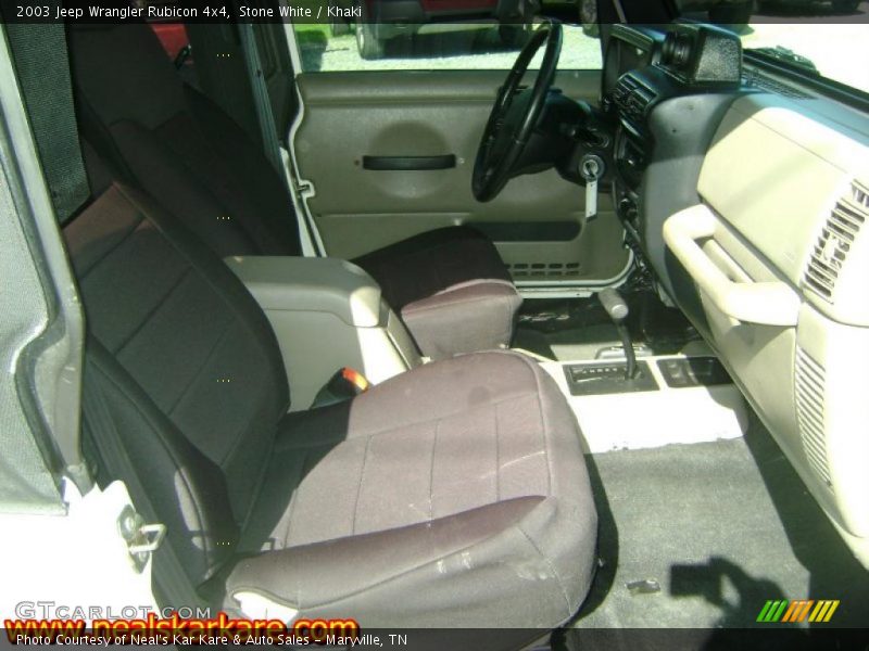 Stone White / Khaki 2003 Jeep Wrangler Rubicon 4x4