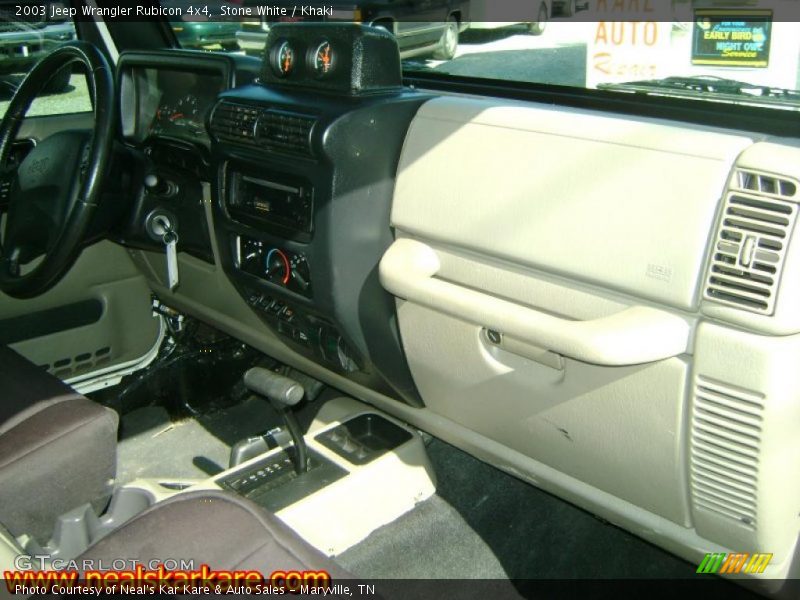 Stone White / Khaki 2003 Jeep Wrangler Rubicon 4x4
