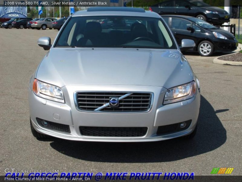 Silver Metallic / Anthracite Black 2008 Volvo S80 T6 AWD