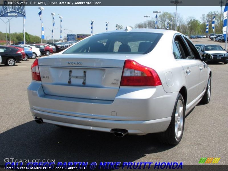 Silver Metallic / Anthracite Black 2008 Volvo S80 T6 AWD