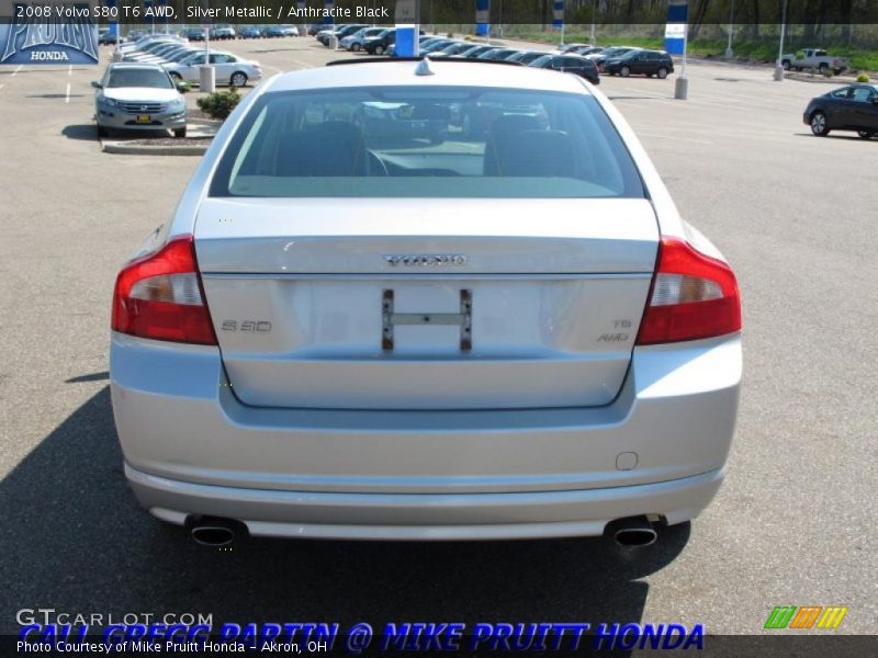 Silver Metallic / Anthracite Black 2008 Volvo S80 T6 AWD