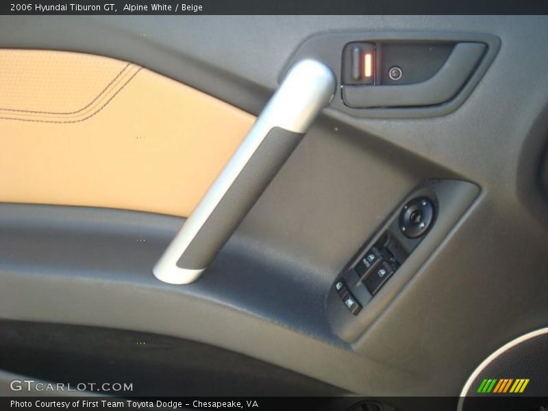 Alpine White / Beige 2006 Hyundai Tiburon GT