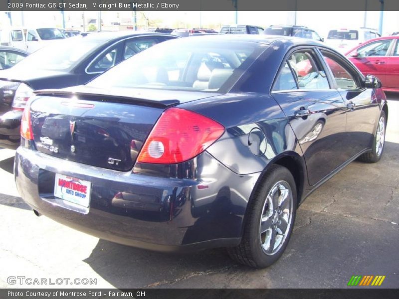 Midnight Blue Metallic / Ebony 2009 Pontiac G6 GT Sedan