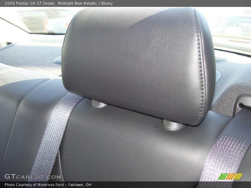 Midnight Blue Metallic / Ebony 2009 Pontiac G6 GT Sedan